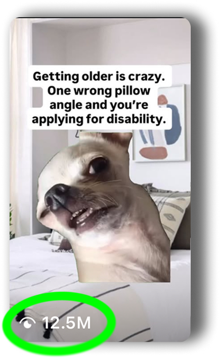 Viral meme example